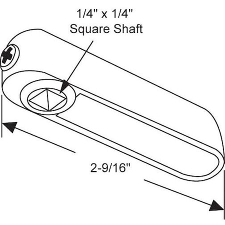 Strybuc Double Hung Latch Driftwood 900-21337-BG